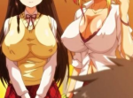 【JK※爆乳】超絶エロ！心が弾む中年男をカフェで逆ナンするエロギャルJK二人がおじさまち○こにハマっちゃう援交セックスエロスな絡みに…