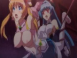 【魔法少女えれな※触手】その腰使いたまんないよぉ…触りテェ！レズSEXで快楽堕ちさせられてしまう魔法戦士デッケーパイオツを言いなり状態生ふたなりハメ☆